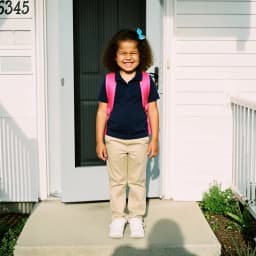 Casual photo of child — natural expression used to train personalized AI model